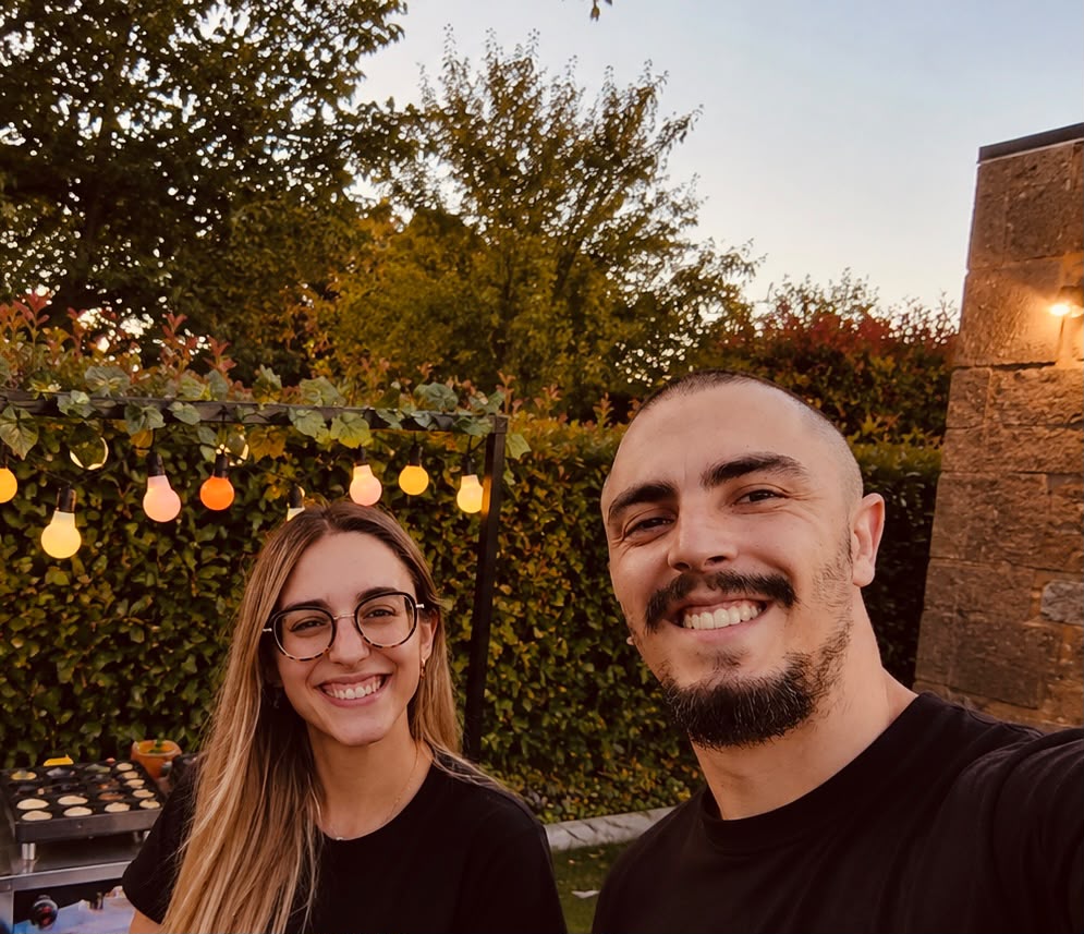 Equipa Pula Doce ao entardecer no evento