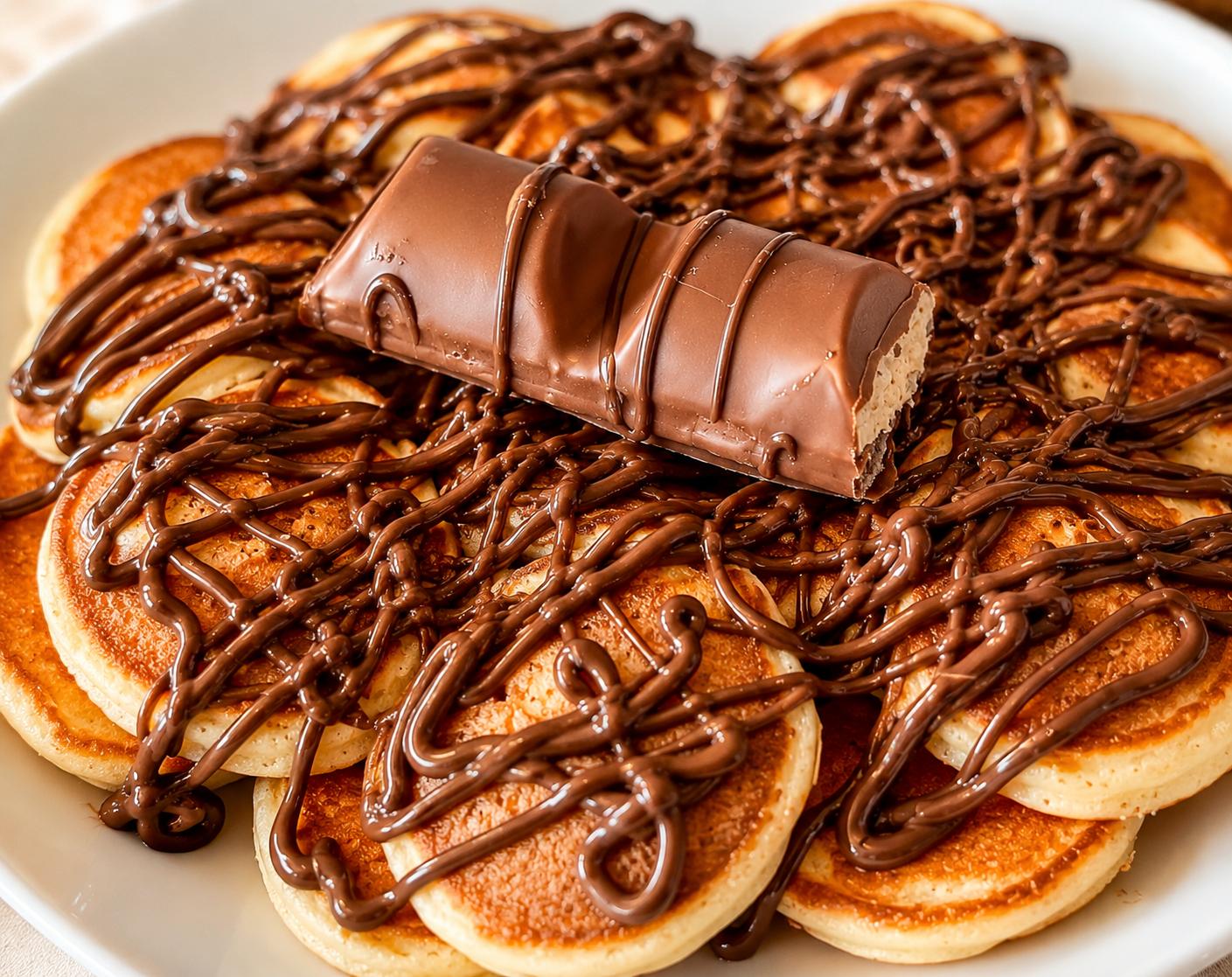 Mini panquecas feitas na hora